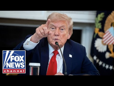 President Donald Trump makes an announcement