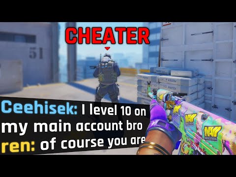 This CHEATER claimed to be FACEIT LVL 10...