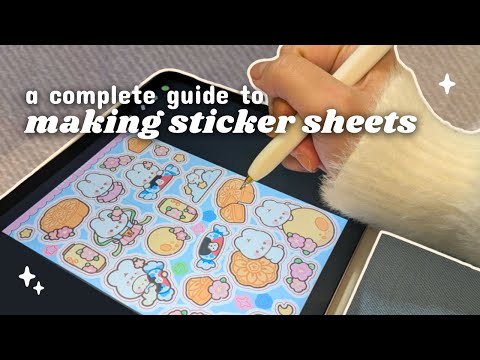 how to design sticker sheets (that actually sell!) ☁️ full process