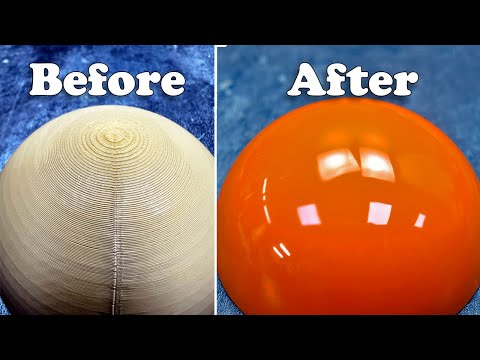 How to hide layer lines on 3d prints. Smooth 3D Printed PLA Parts