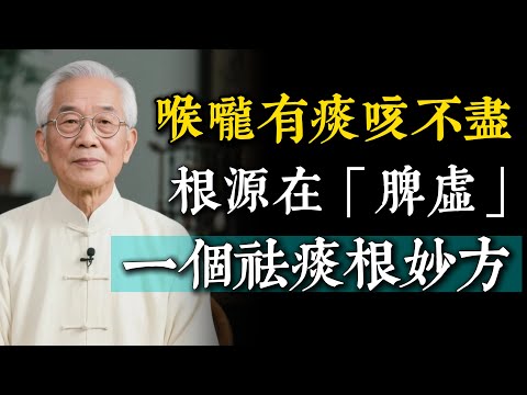 喉嚨有痰總咳不出來？可能是「脾虛」的表現！生薑加這三物煮水當茶喝，健脾化痰的好方子。
