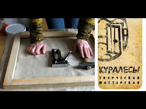 Как натянуть холст на подрамник - просто и быстро !!!