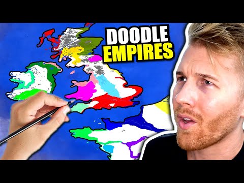 I Redrew the HISTORY of European Countries... (Drawing in Doodle Empires For 30 Minutes)