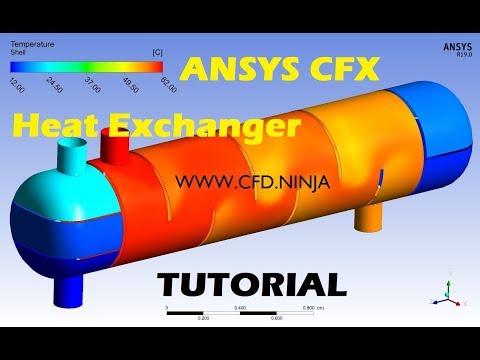 ✅ #ANSYS CFX - Heat Exchanger Tutorial (Shell and Tube)