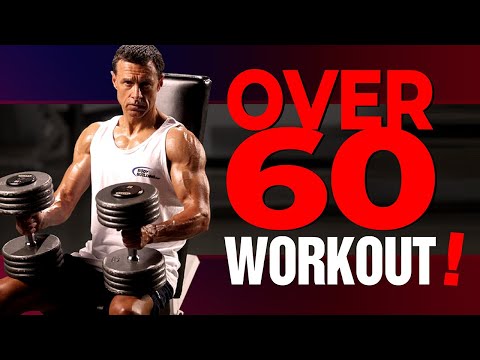 Over 60 Years Old Bodybuilding Style Workout With Dumbbells (JACKED GRANDPA WORKOUT!)