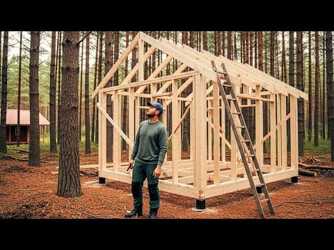 Time Lapse 165 Days: I Built An EPIC Off-Grid Cabin | Start To Finish