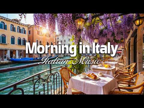 Morning Coffee in Venice ☕ Romantic Canal Views with Mediterranean Music for a Peaceful Day🏡🌊