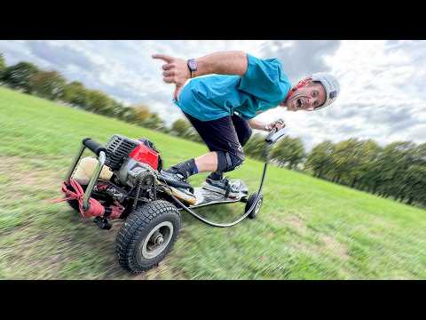 PETROL POWERED MOUNTAIN SKATEBOARD - THE WORST AND BEST THING EVER!