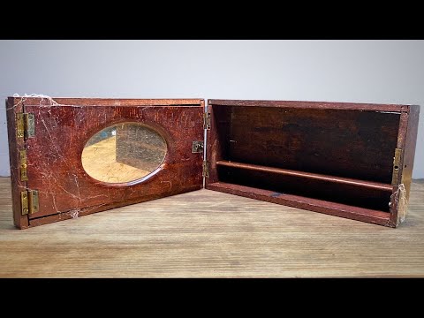 Antique  Box Restoration - 1925 Barber's Box Makeover