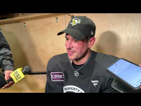 Sidney Crosby chirps Marc-Andre Fleury, big laugh and heart-felt sentiments.