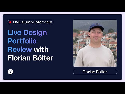 Live Design Portfolio Review with Florian Bölter