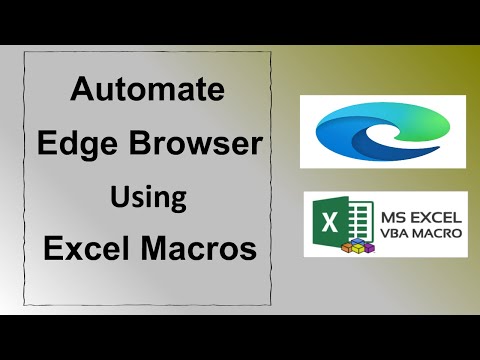 How to Automate Edge Browser using Excel Macros