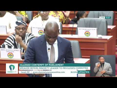 LIVE NOW!!! | Speaker Bagbin Rules on Contempt Complaint on Afenyo-Markin | Parliament Proceedings