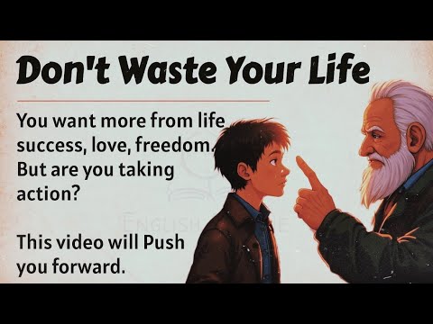 Don't Waste Your Life || Learn English Through Motivation 🔥 || Graded Reader || Listening Practice✅️