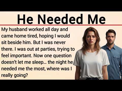 Learn English Through Story Level 3 | Graded Reader| English Story | He Needed Me | Learning English