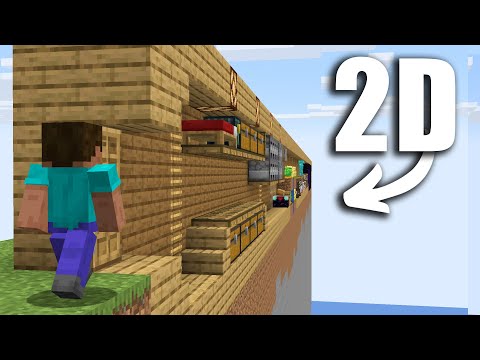 Я Построил 2D Базу в Майнкрафте