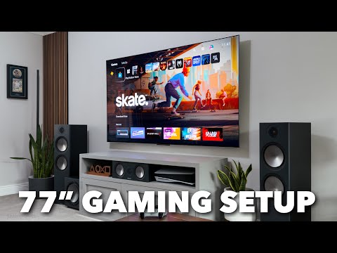 LG's NEW 77" OLED M5 Gaming TV: Unboxing + Impressions (Wireless TV)