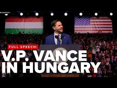 Vice President Vance visits Hungary ahead of election to support Orbán, calls Trump during speech