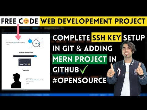🔴 Complete Git SSH Setup | Add MERN Project in GitHub Using SSH Key | Free Source Code #OpenSource 🙌