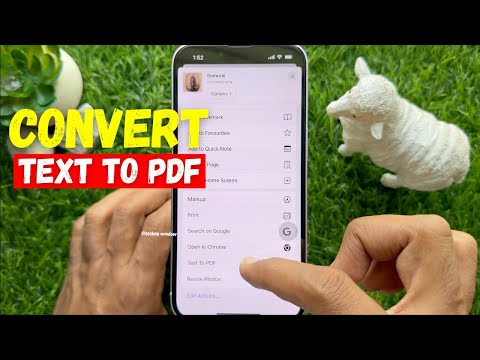 How To Convert Any Text Into A PDF File On iPhone