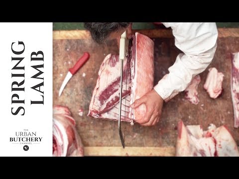 Traditional butchery up close | Butcher a whole spring lamb