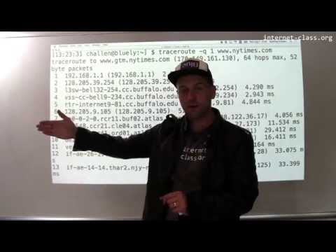 Examples of traceroute usage.