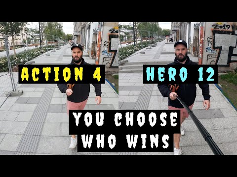 GoPro Hero 12 vs DJI Osmo Action 4 - OverCast Daylight Tests