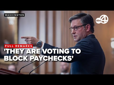 House Speaker slams Democrats as layoffs begin and government shutdown continues