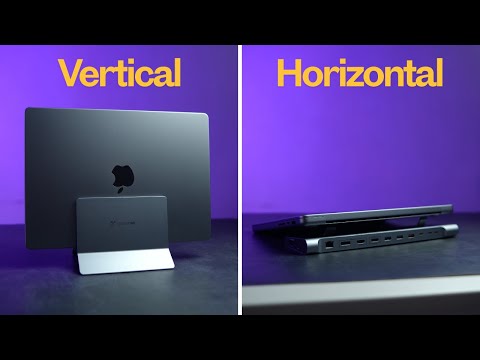 Horizontal vs Vertical MacBook Docks From TOBENONE!