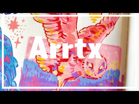 Drawing some Colourful Owls || Arrtx Acrylic Markers