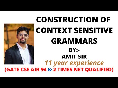 42. construction of context sensitive grammars