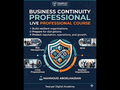 Business Continuity Professional - Live Course - Day 1 #bcp