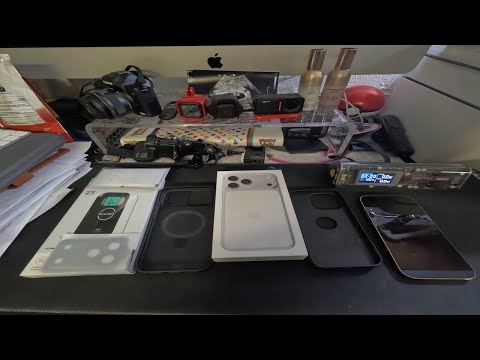 Iphone 17 pro max unboxing and accessories and comparing to iPhone 14 Pro