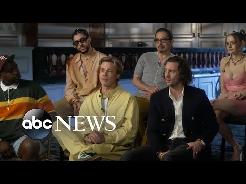 Bad Bunny and Brad Pitt discuss the joy of collaboration in new film “Bullet Train”