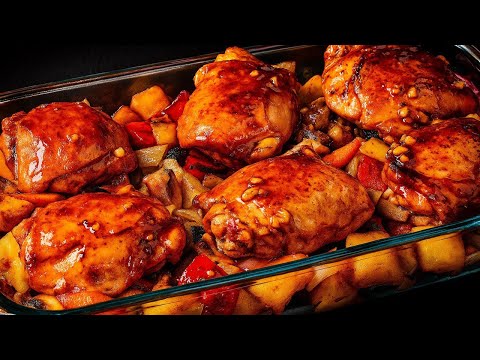 ✅❗Seit ich dieses Hühnchen-Kartoffel-Rezept entdeckt habe, mache ich es zu jeder Party! So lecker