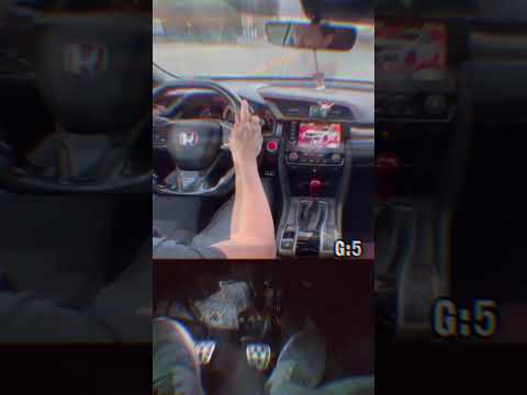 Heel-Toe Downshifts in Traffic (Pedal Cam and Downshifts Highlights) - 2020 Civic Si