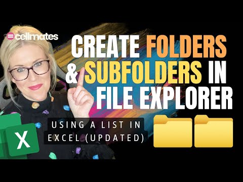 Create HUNDREDS of folders in File Explorer FAST using an Excel List