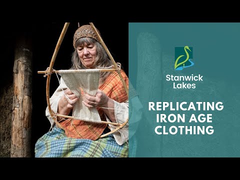 Recreating the Huldremose Woman's Iron Age Clothing at Stanwick Lakes