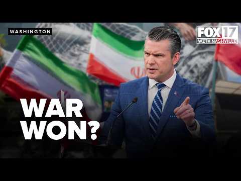 Hegseth CLAIMS VICTORY after Iran ceasefire