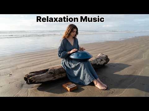 🌊 Ocean Reflection Music | Handpan & Kalimba on the Vast Normandy Tidal Flats (1-Hour Deep Calm)