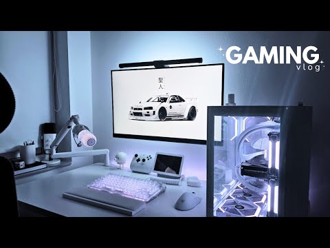 Gaming vlog ☁️ | new keyboard unboxing, christmas vibes, marvel rivals