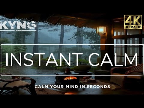 Calming LOfi Atmosphere, Peaceful Ambience w/ Fireplace, Thunderstorm, Rain [NEW [HQ] LOfi]