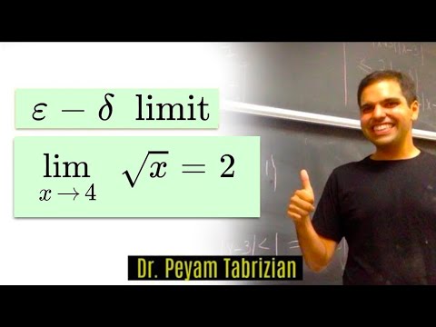 Epsilon delta limit (Example 6): Square Roots