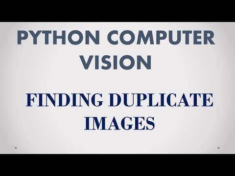 Python Computer Vision -- Finding Duplicate Images With Simple Hashing