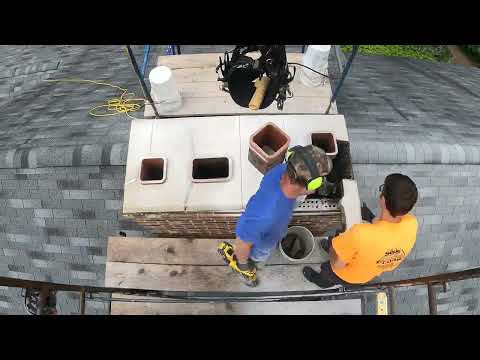 Chimney fire repair | stainless steel liners installed