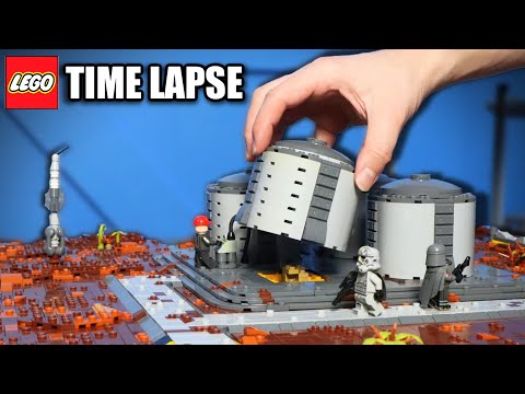 Building A 50K Piece Imperial Base In Under 10 Minutes | LEGO Star Wars Time Lapse!