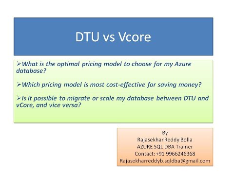 Comparing DTU and vCore: Determining the Best Pricing Model in Azure