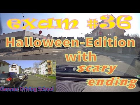 Real Driving Exam #36 German Driving School - Praxisprüfung - Fahrprüfung - scary ending of exam