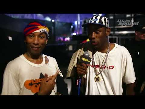 Tyler, The Creator nerding out over Pharrell for 7 minutes and 19 seconds
