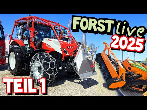 Forst Live 2025 | Teil 1 MONSTER-MASCHINEN zum anfassen! | Rückewagen und Sägespaltautomaten